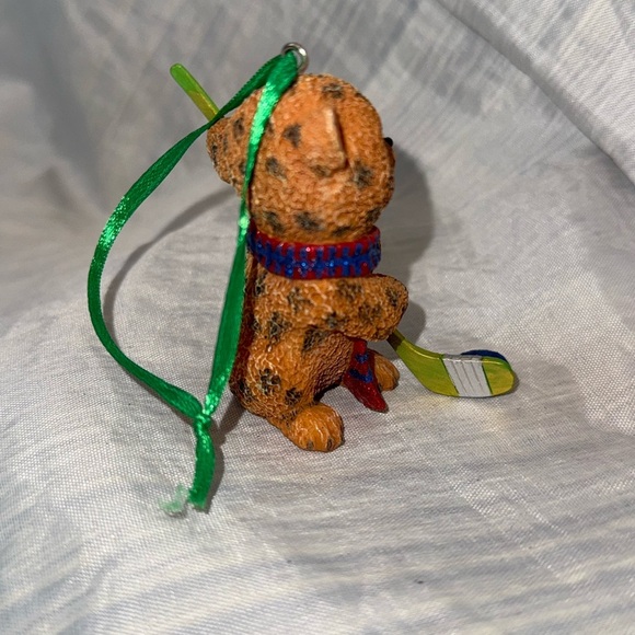 Danbury Mint Christmas Ornament Baby Animals Collection Cheetah Hockey - Picture 2 of 2